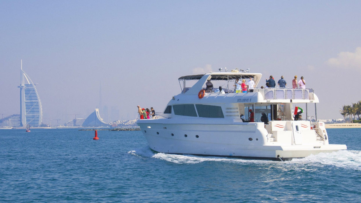 Dubai Marina 2 Hour Morning Yacht Tour for Two with Breakfast