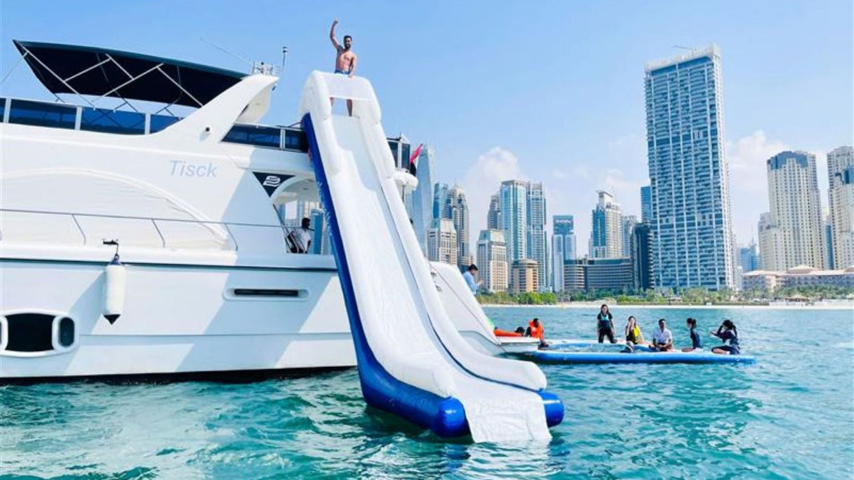 Half-Day Yacht Ride with BBQ, Slide & Swim for Two