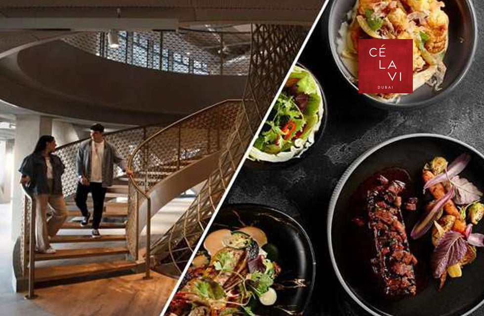 Lunch for 2 at CE LA VI & Entrance Tickets for 2 at Sky Views Observatory