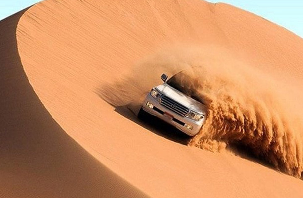Evening Desert Safari with Dinner, Transfer and More for Two