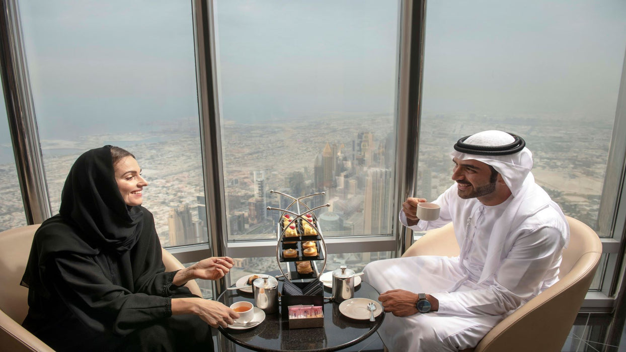At The Top Burj Khalifa Exclusive High Tea & Lounge Access for Two