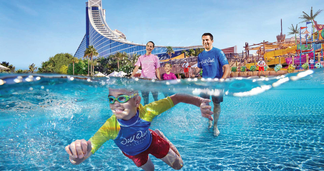 One Night Hotel Stay in Dubai with Wild Wadi Water Park tickets for Two
