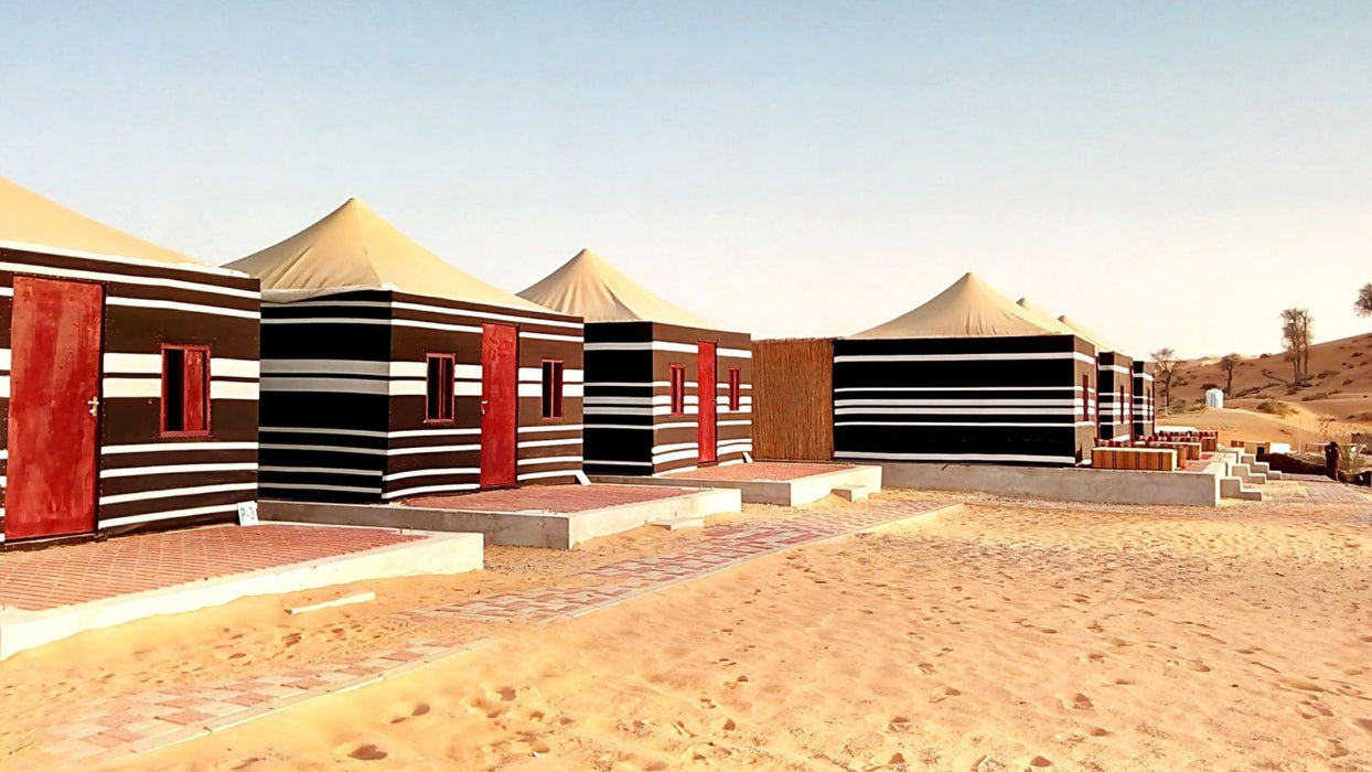 One Night Stay in a Deluxe Bedouin Desert Chalet with Meals for Two