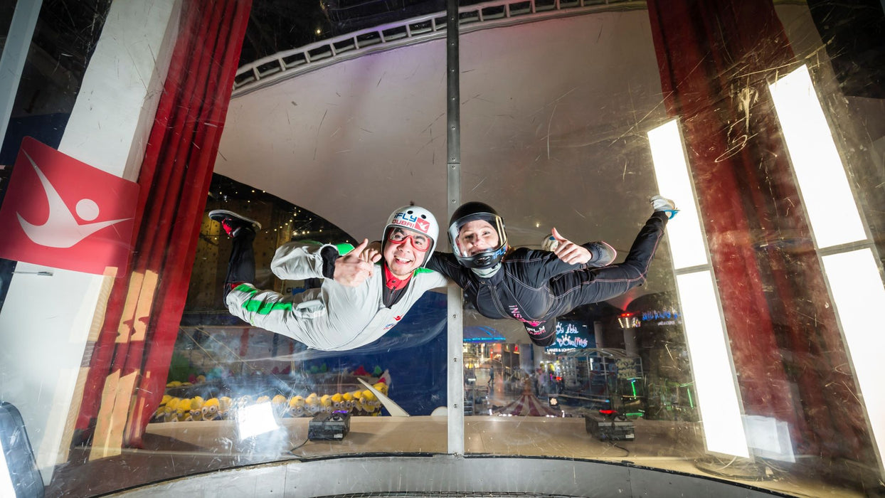 One Night Hotel Stay in Dubai with iFly Indoor Skydiving for Two