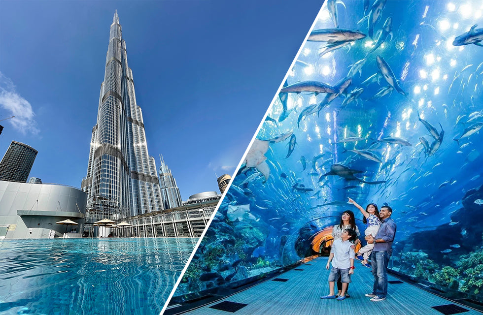 Burj Khalifa At The Top & Dubai Aquarium Combo
