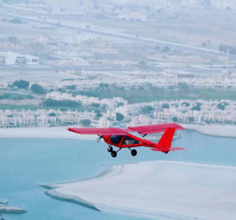 Fly Aeroprakt A32 or A22 aircraft over Ras Al Khaimah Coast