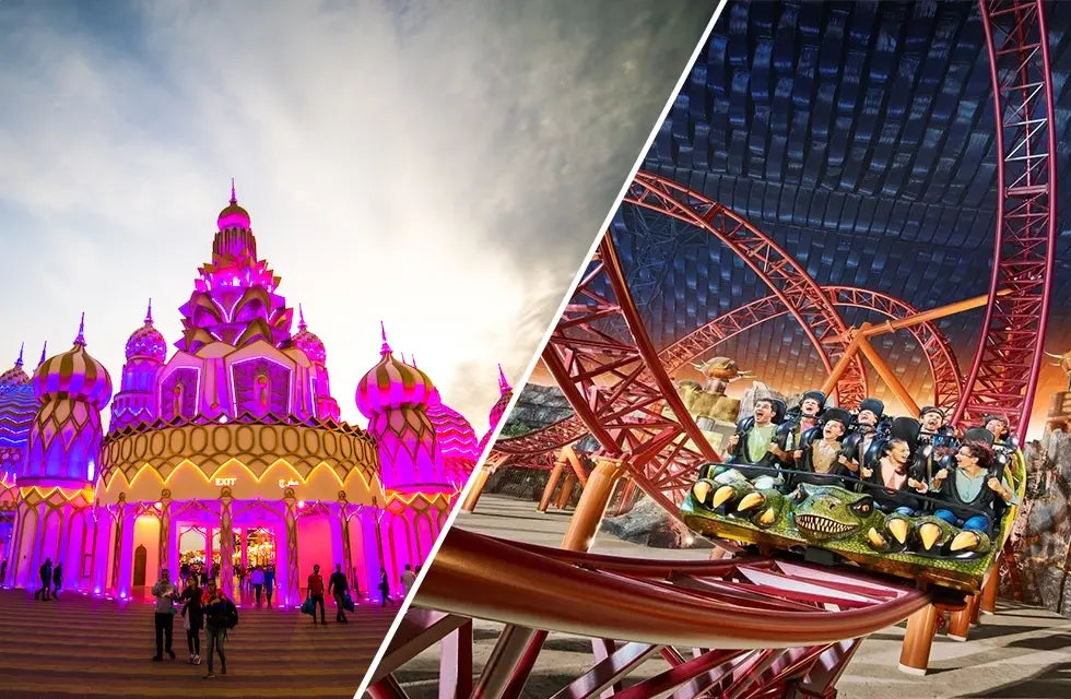 Global village + IMG World of Adventure Tickets + Meal for One
