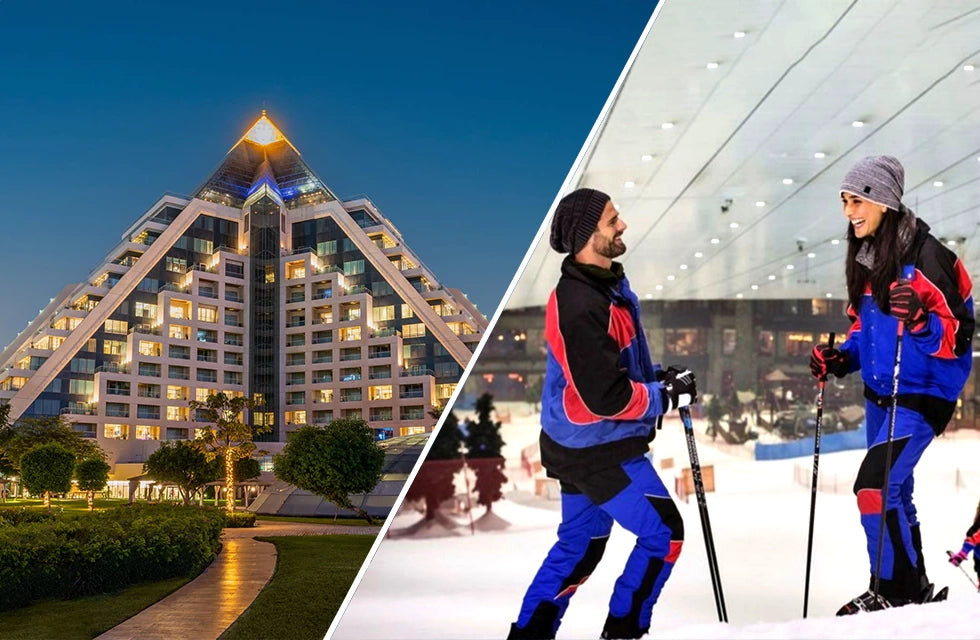 One Night Hotel Stay in Dubai with SKI Dubai pass for Two