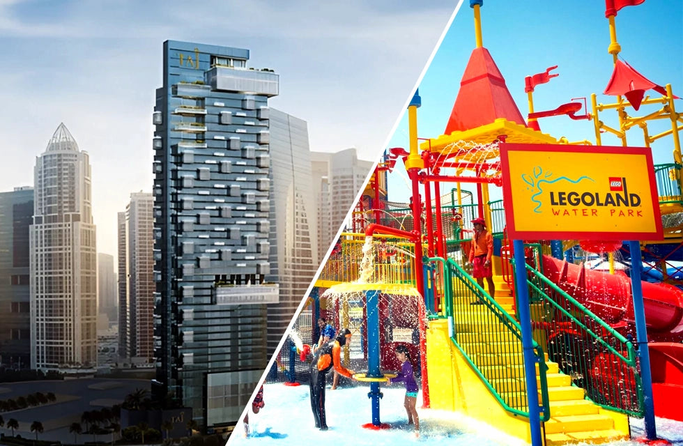 One Night Stay in Dubai with Legoland Water Park for Family of Four