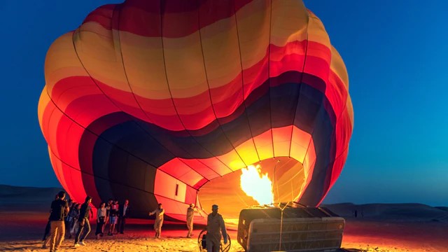 Private Hot Air Balloon Flight Over The Desert - For Up to 18 People