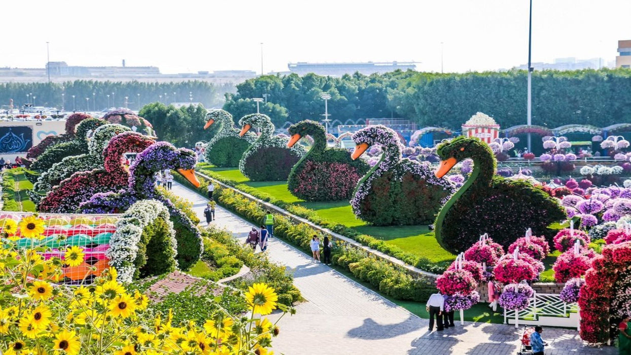 Miracle Garden and Global Village Entry Tickets For Two