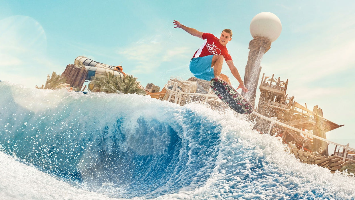 One Night Stay in Abu Dhabi with Yas Waterworld Tickets for Family of Four