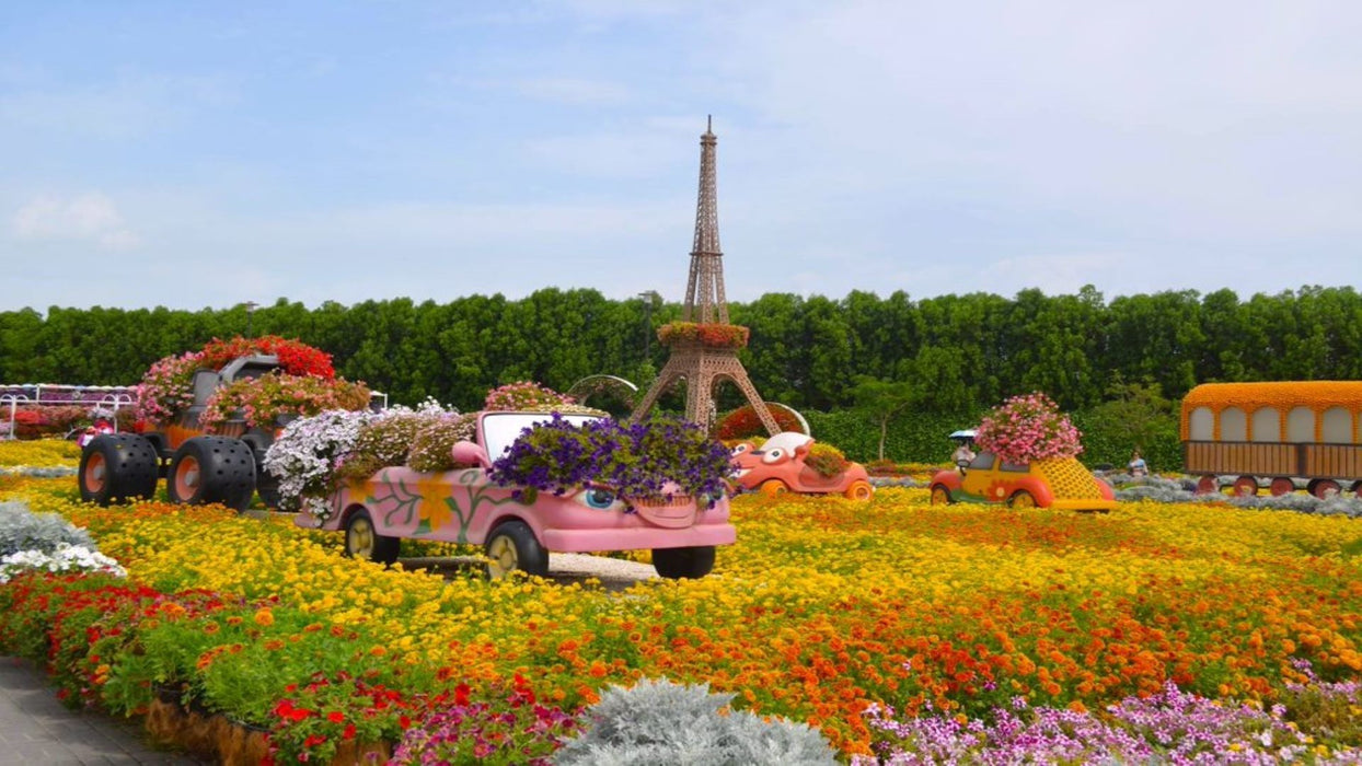 Miracle Garden and Global Village Entry Tickets For Two