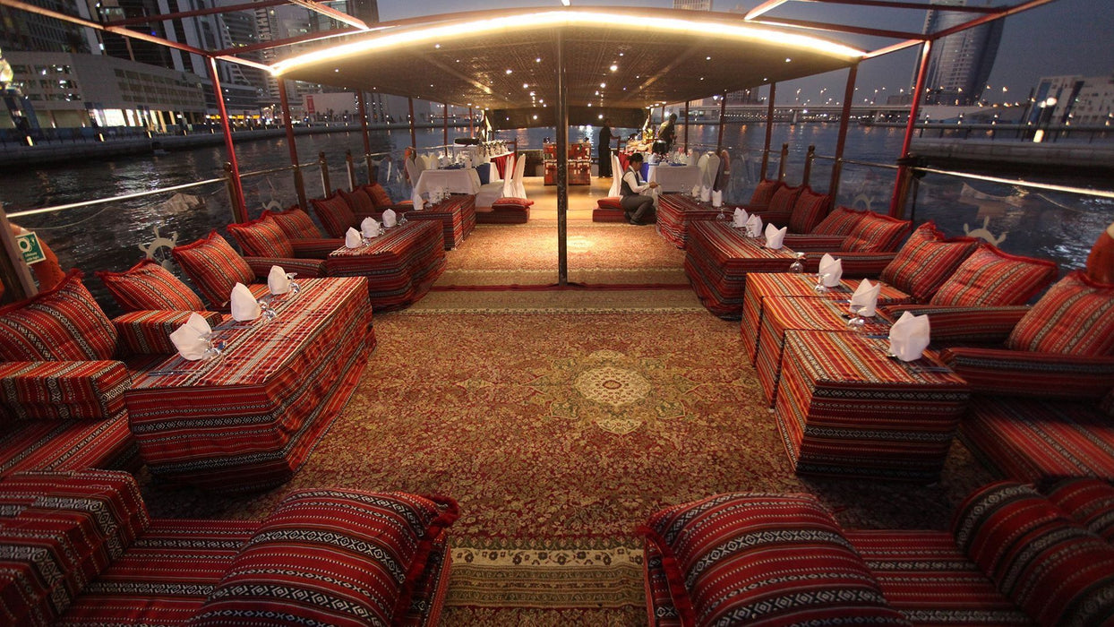 Luxury & Serene Dubai Canal Cruise for Two with Dinner