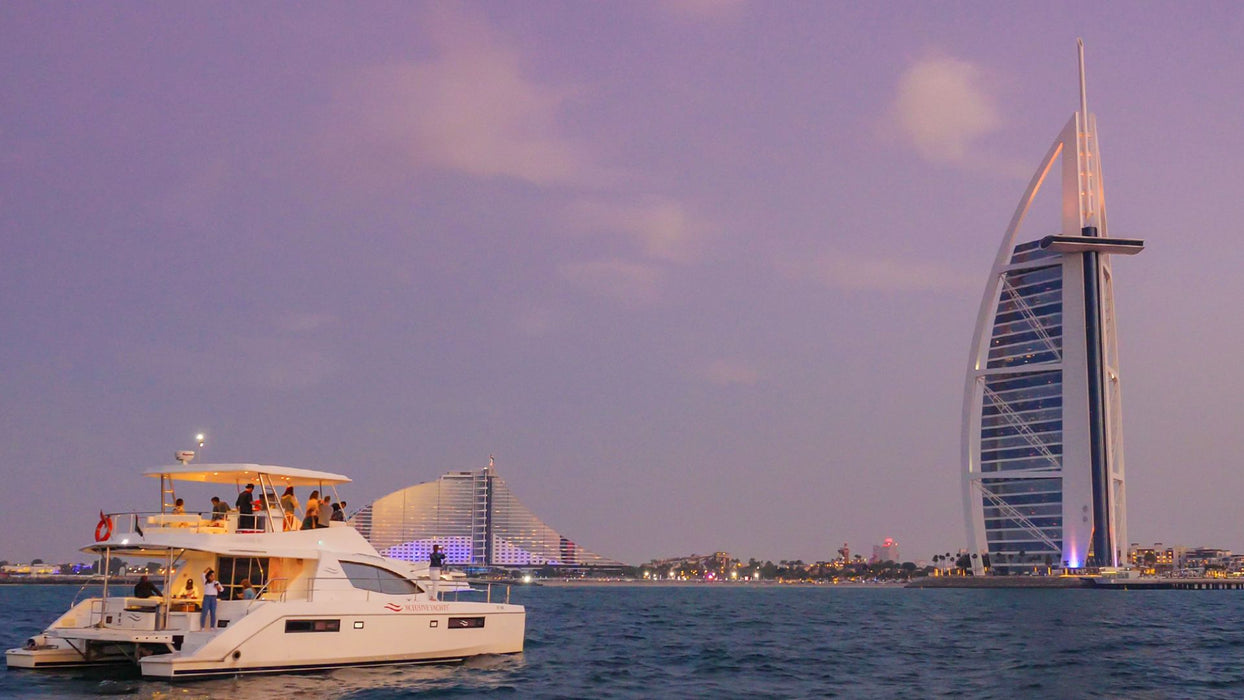 Dubai Marina 2 Hour Sunset Yacht Tour with Live BBQ