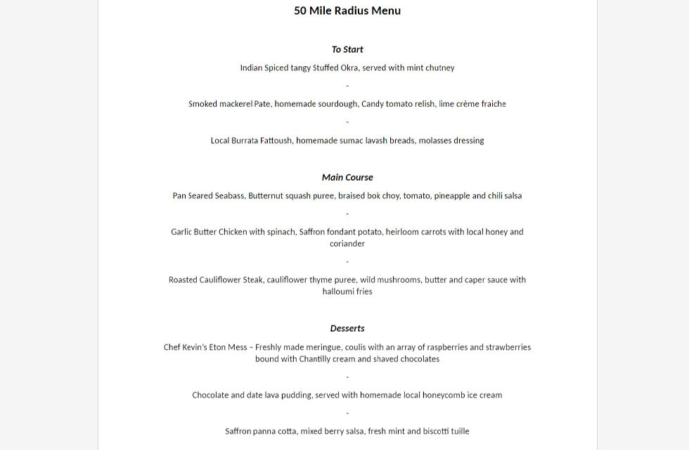 Romantic Three Course Set Menu Dinner for Two at Skafos